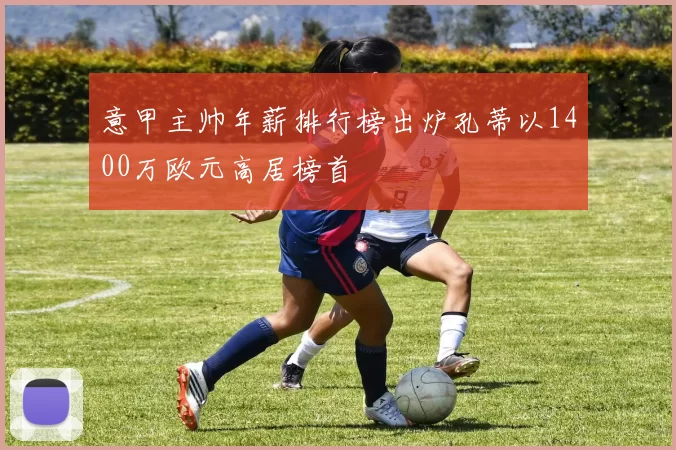 意甲主帅年薪排行榜出炉孔蒂以1400万欧元高居榜首