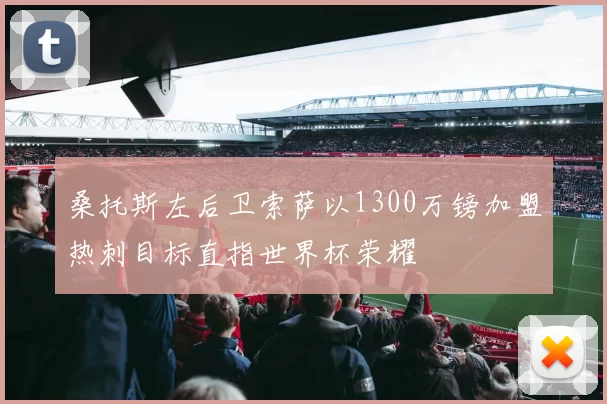 桑托斯左后卫索萨以1300万镑加盟热刺目标直指世界杯荣耀